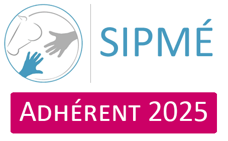 Logo Adhérent 2025 au Syndicat Interprofessionnel des Praticiens de la Médiation Equine.
